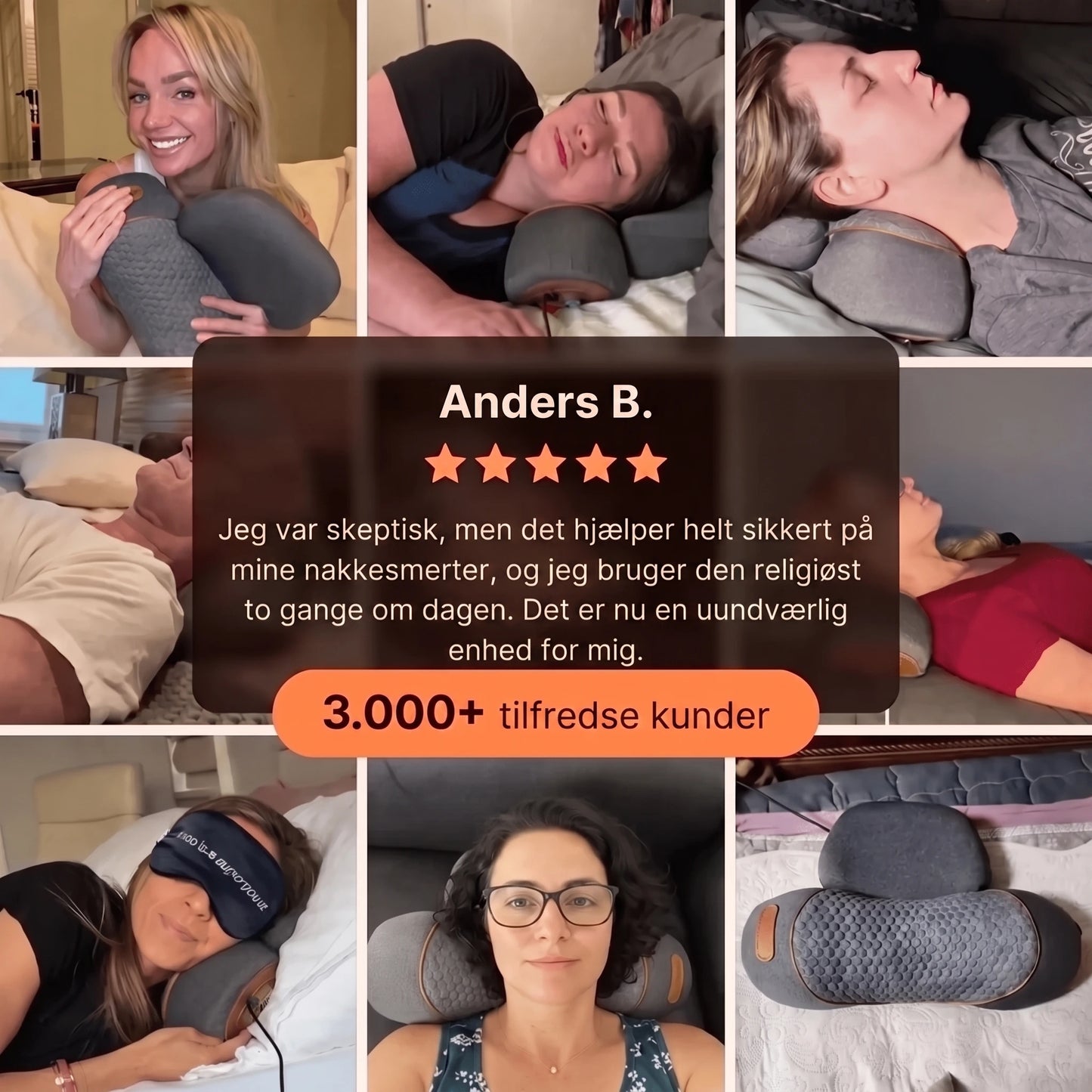 ScandiRest™ 3-i-1 Nakkebehandler